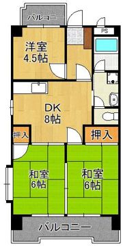 シャトレ苅田IIの間取り画像