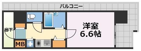 エスティライフ難波西の間取り画像