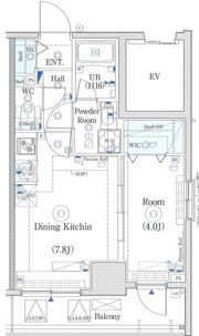 エストゥルース横濱吉野町の間取り画像