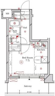 ラフィスタ品川ベイの間取り画像