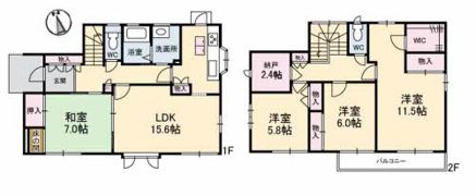 帯高M邸?1号室の間取り画像
