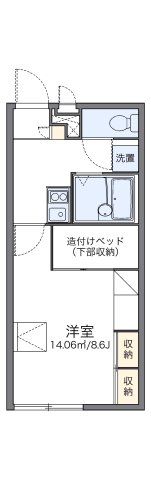 レオパレスベアフルーツⅢの間取り画像