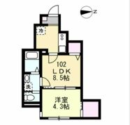 (仮称)品川区平塚新築アパートの間取り画像