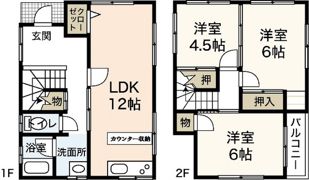 東野3丁目戸建ての間取り画像