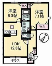 メゾン・ド・チドリの間取り画像