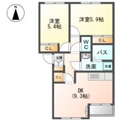 ルーエンハイムBの間取り画像