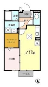 スカイコートの間取り画像