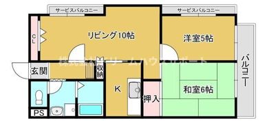 京急本線 上大岡 バス13分 バス停 芹が谷山谷 停歩2分 貸マンションの間取り画像
