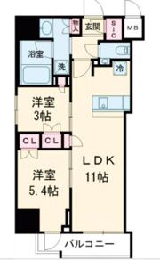 クレストコート池上の間取り画像