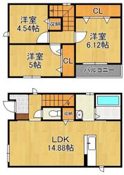 サンラプロ塔野 D棟の間取り画像