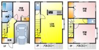 新座野火止貸家Bの間取り画像