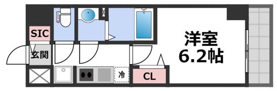 プレサンス堺筋本町ディスティニーの間取り画像