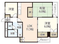 和光銀山レジデンスの間取り画像