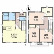 パルモ関谷 B棟の間取り画像