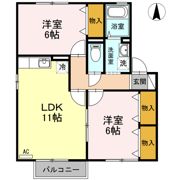 メルベーユの間取り画像