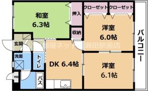 西村マンションⅡの間取り画像
