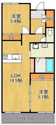 カサブランカの間取り画像