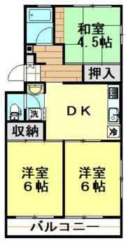 三芳グリーンハイムの間取り画像