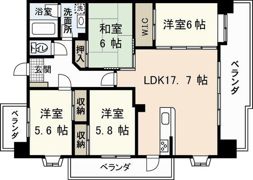 レジデンスソフィアの間取り画像