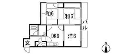 妙マンションの間取り画像