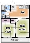 グリーンハイツさんわAの間取り画像