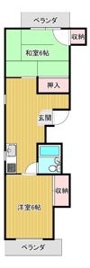 コーポ高山の間取り画像