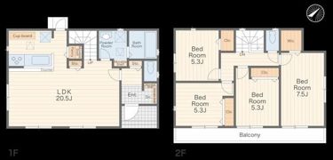NEWBUILDハウス岡村の間取り画像