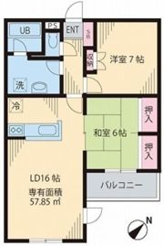 グリーンヒルズの間取り画像