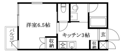 ジャンヌ喜与町の間取り画像