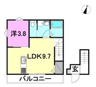 ユキエル堀江の間取り画像