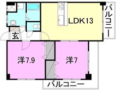 メゾンMB喜与町の間取り画像