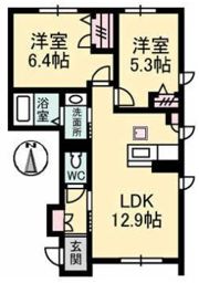 カレラガーデン C棟の間取り画像