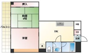 関東小滝橋第3マンションの間取り画像
