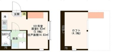 ハーモニーテラス北小岩ⅩⅩの間取り画像