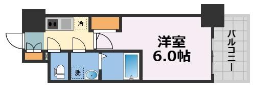 エスリード難波AGREAの間取り画像