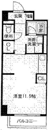 パルロイヤル東島田の間取り画像