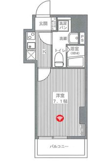 レジュールアッシュ谷町の間取り画像