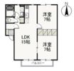 ピュアローズ Bの間取り画像