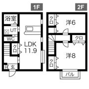 カーサ入山Ⅰの間取り画像