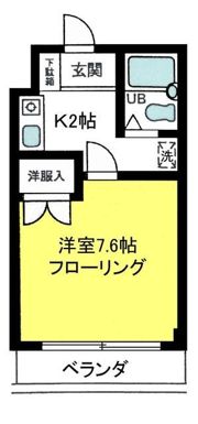 カツラコーポの間取り画像