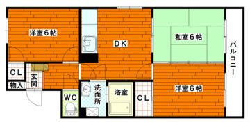 山本マンションの間取り画像