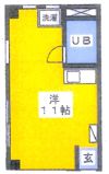 八王子アローハイツの間取り画像