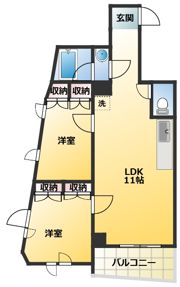 ピュアサクシードともの間取り画像