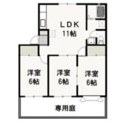 グリーンパーク西辛川Bの間取り画像