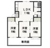 グリーンパーク西辛川Bの間取り画像