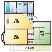 マンション萬貴（マキ）の間取り画像