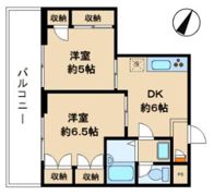 大橋第一ハイムの間取り画像
