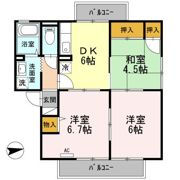 グリーンヒルズの間取り画像