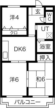 ピネ北山の間取り画像