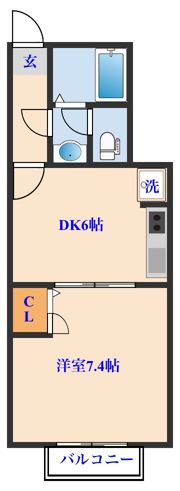 ベルグラン千代田Ⅲの間取り画像